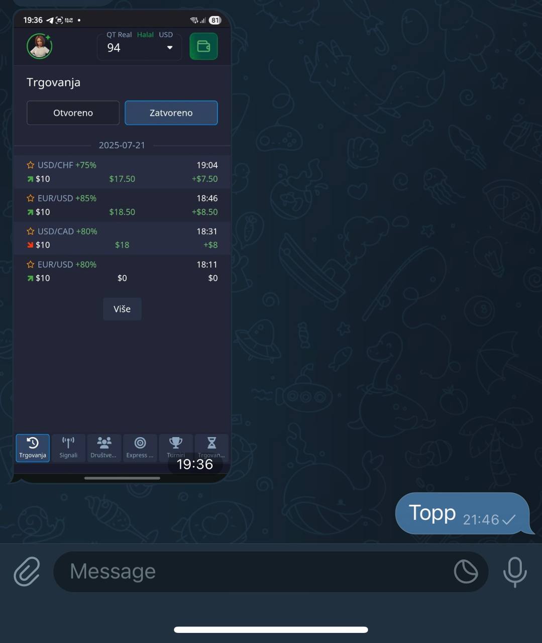 Telegram screenshot
