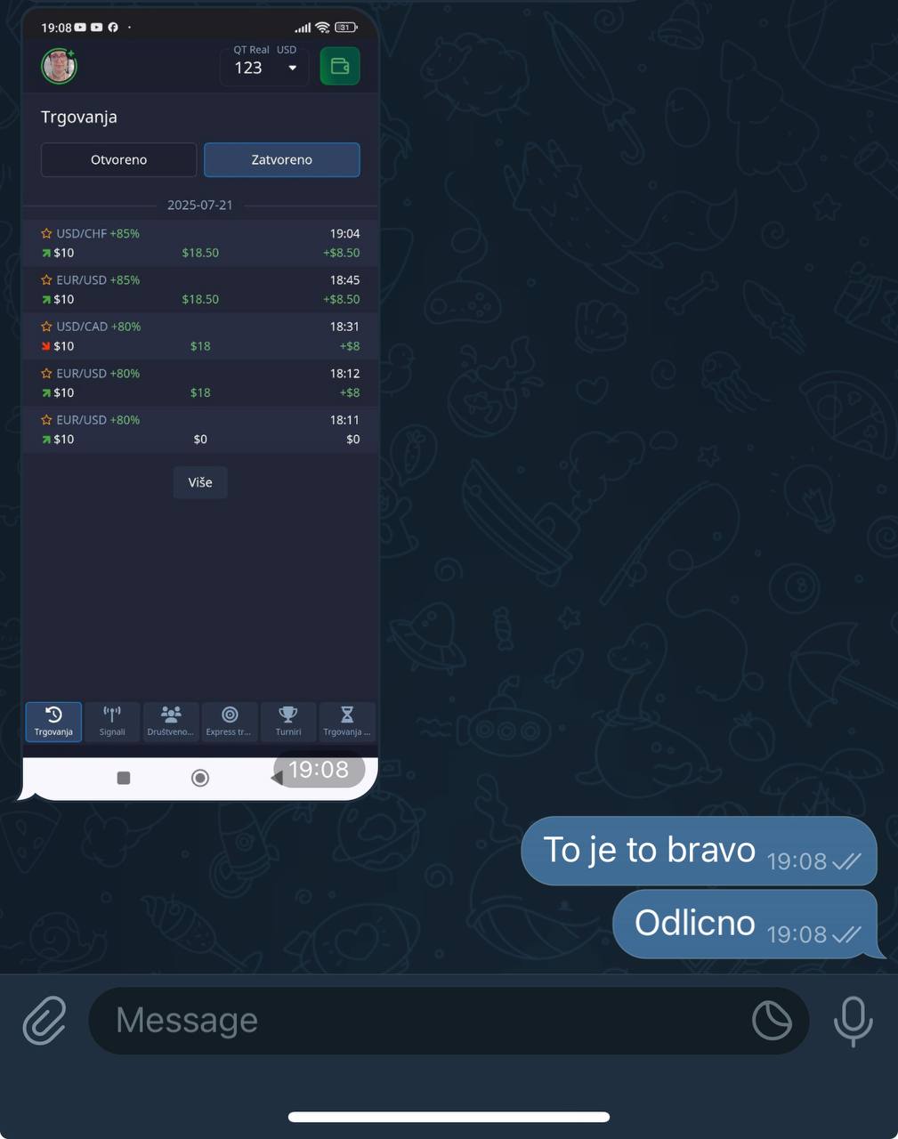Telegram screenshot